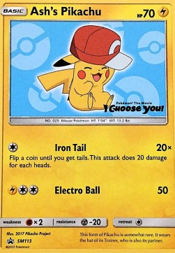 Ash's Pikachu - SM Black Star Promos (Promo) [SM-113]