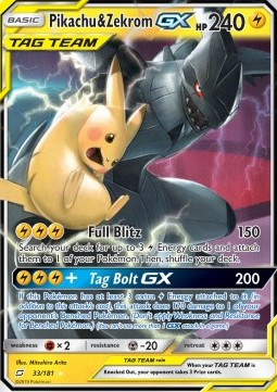 Pikachu & Zekrom GX⁣ - Team Up⁣ (Ultra Rare)⁣ [33]
