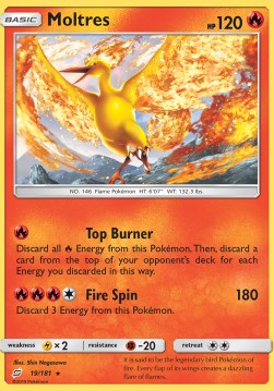 Moltres⁣ - Team Up⁣ (Holo Rare)⁣ [19]