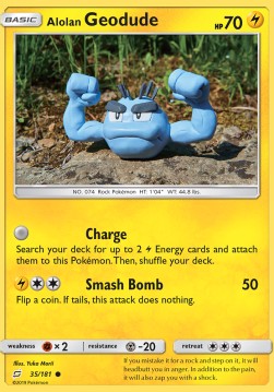Alolan Geodude⁣ - Team Up⁣ (Common)⁣ [35]