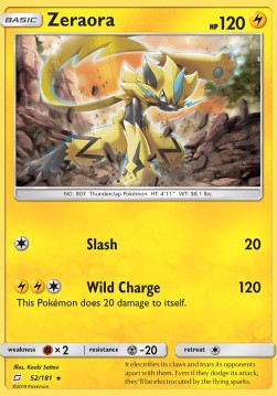 Zeraora⁣ - Team Up⁣ (Holo Rare)⁣ [52]