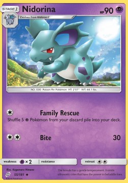 Nidorina⁣ - Team Up⁣ (Uncommon)⁣ [55]