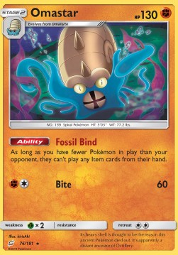 Omastar⁣ - Team Up⁣ (Holo Rare)⁣ [76]
