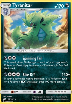 Tyranitar⁣ - Team Up⁣ (Holo Rare)⁣ [85]