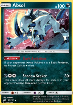 Absol⁣ - Team Up⁣ (Holo Rare)⁣ [88]