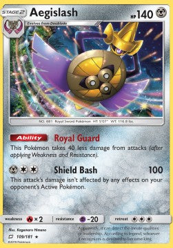 Aegislash⁣ - Team Up⁣ (Holo Rare)⁣ [109]