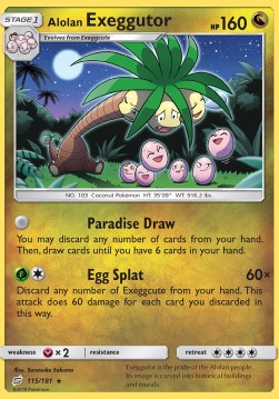 Alolan Exeggutor⁣ - Team Up⁣ (Rare)⁣ [115]