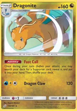 Dragonite⁣ - Team Up⁣ (Holo Rare)⁣ [119]