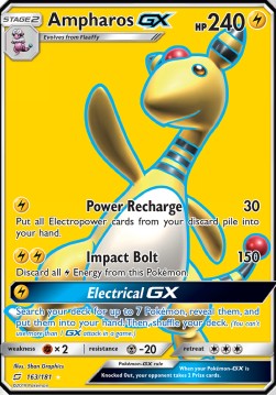 Ampharos GX⁣ - Team Up⁣ (Ultra Rare)⁣ [163]
