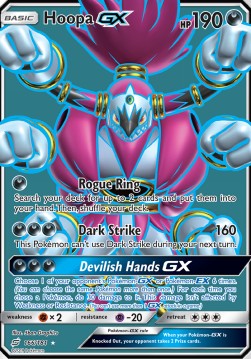 Hoopa GX⁣ - Team Up⁣ (Ultra Rare)⁣ [166]