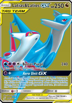 Latias & Latios GX⁣ - Team Up⁣ (Ultra Rare)⁣ [169]