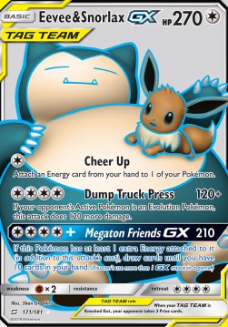 Eevee & Snorlax GX⁣ - Team Up⁣ (Ultra Rare)⁣ [171]