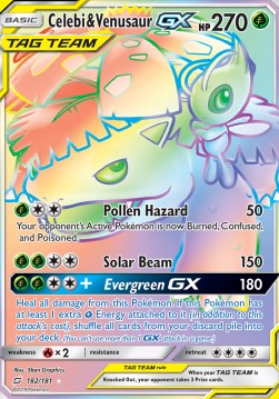 Celebi & Venusaur GX⁣ - Team Up⁣ (Secret Rare)⁣ [182]