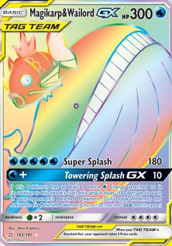 Magikarp & Wailord GX⁣ - Team Up⁣ (Secret Rare)⁣ [183]