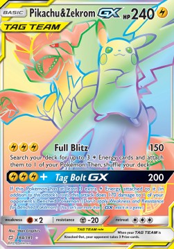 Pikachu & Zekrom GX⁣ - Team Up⁣ (Secret Rare)⁣ [184]