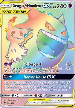 Gengar & Mimikyu GX⁣ - Team Up⁣ (Secret Rare)⁣ [186]