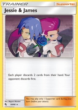 Jessie & James⁣ - Hidden Fates⁣ (Holo Rare)⁣ [58]