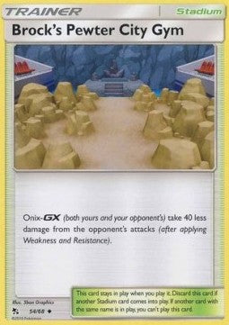 Brock's Pewter City Gym⁣ - Hidden Fates⁣ (Uncommon)⁣ [54]