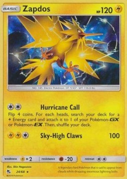 Zapdos⁣ - Hidden Fates⁣ (Holo Rare)⁣ [24]