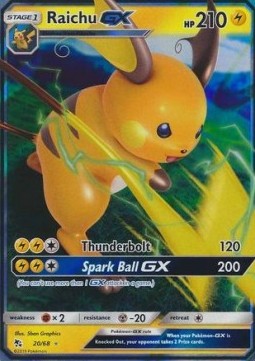 Raichu GX⁣ - Hidden Fates⁣ (Ultra Rare)⁣ [20]