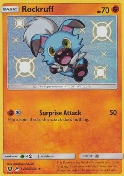 Rockruff⁣ - Hidden Fates⁣ (Holo Rare)⁣ [SV23]
