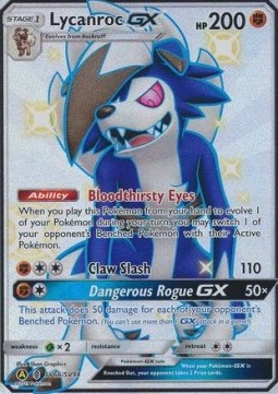 Lycanroc GX⁣ - Hidden Fates⁣ (Ultra Rare)⁣ [SV66]