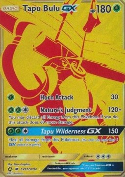 Tapu Bulu GX⁣ - Hidden Fates⁣ (Secret Rare)⁣ [SV91]