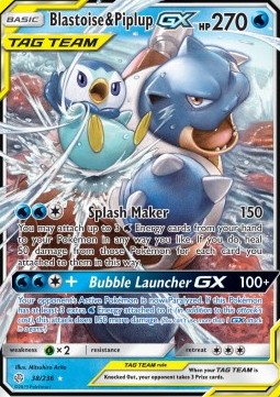 Blastoise & Piplup GX⁣ - Cosmic Eclipse⁣ (Ultra Rare)⁣ [38]