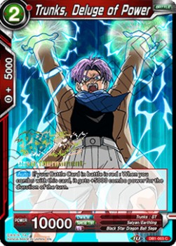 Trunks, Deluge of Power⁣ - Dragon Brawl Release Promos⁣ (Common)⁣ [003]