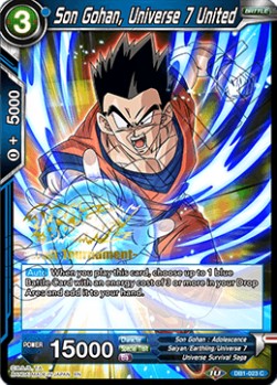 Son Gohan, Universe 7 United⁣ - Dragon Brawl Release Promos⁣ (Common)⁣ [023]