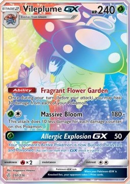 Vileplume GX⁣ - Cosmic Eclipse⁣ (Secret Rare)⁣ [250]