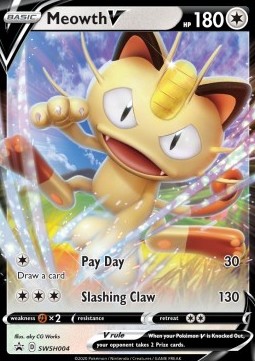 Meowth V⁣ - SWSH Black Star Promos⁣ (Promo)⁣ [004]