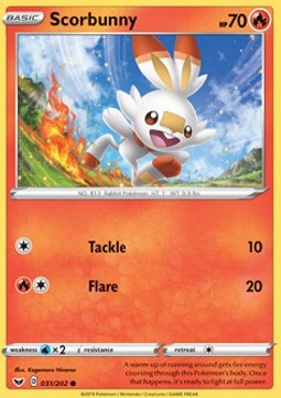 Scorbunny⁣ - Sword & Shield⁣ (Common)⁣ [31]