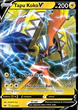 Tapu Koko V⁣ - Sword & Shield⁣ (Ultra Rare)⁣ [72]