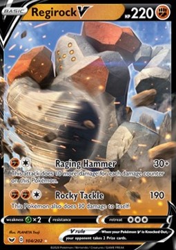 Regirock V⁣ - Sword & Shield⁣ (Ultra Rare)⁣ [104]