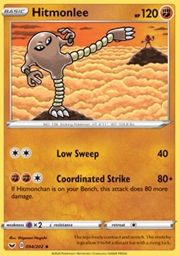 Hitmonlee⁣ - Sword & Shield⁣ (Uncommon)⁣ [94]