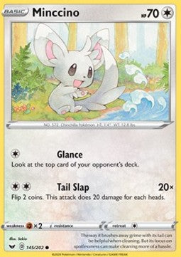 Minccino⁣ - Sword & Shield⁣ (Common)⁣ [145]