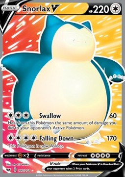 Snorlax V⁣ - Sword & Shield⁣ (Ultra Rare)⁣ [197]