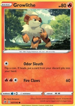 Growlithe⁣ - Rebel Clash⁣ (Common)⁣ [27]