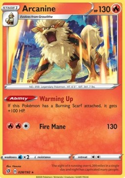 Arcanine⁣ - Rebel Clash⁣ (Rare)⁣ [28]