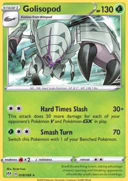 Golisopod⁣ - Darkness Ablaze⁣ (Holo Rare)⁣ [18]