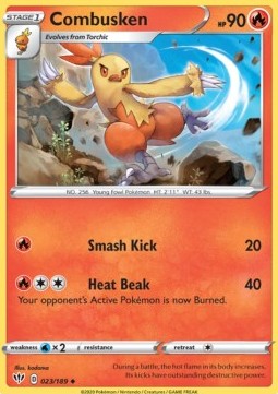 Combusken⁣ - Darkness Ablaze⁣ (Uncommon)⁣ [23]