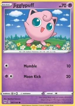 Jigglypuff⁣ - Darkness Ablaze⁣ (Common)⁣ [67]