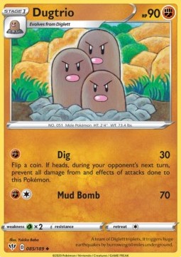 Dugtrio⁣ - Darkness Ablaze⁣ (Uncommon)⁣ [85]