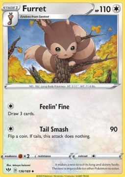 Furret⁣ - Darkness Ablaze⁣ (Uncommon)⁣ [136]