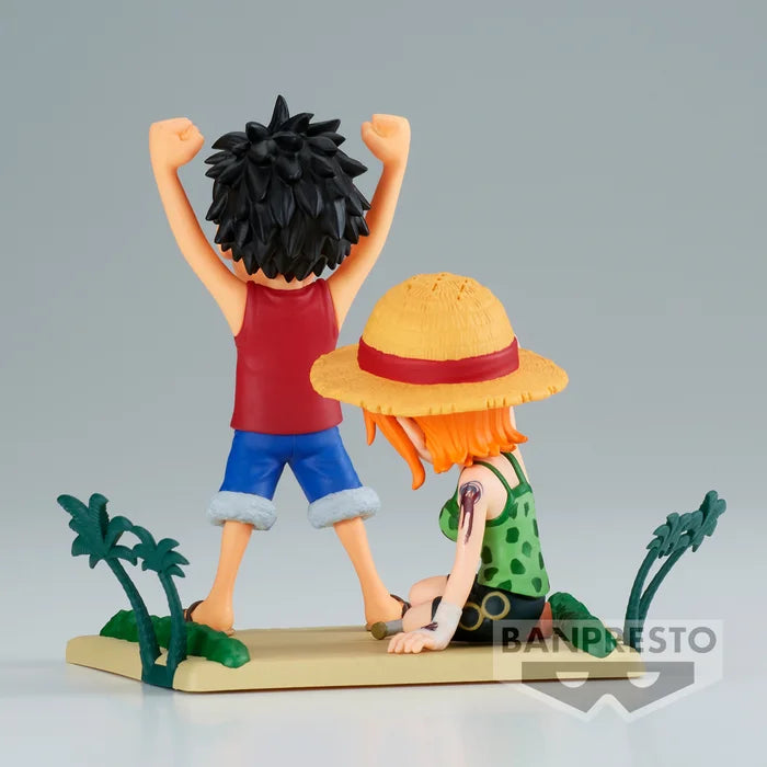 Banpresto - World Collectable Figure: One Piece - Log Stories - Monkey D. Luffy & Nami