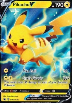 Pikachu V⁣ - SWSH Black Star Promos⁣ (Promo)⁣ [063]