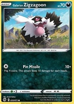 Galarian Zigzagoon⁣ - Champion’s Path⁣ (Common)⁣ [35]