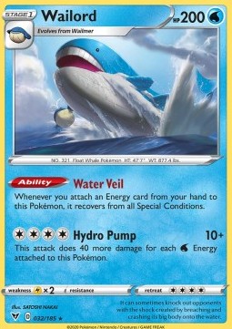 Wailord⁣ - Vivid Voltage⁣ (Holo Rare)⁣ [32]