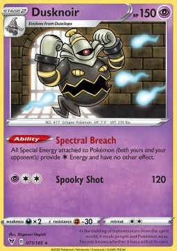 Dusknoir⁣ - Vivid Voltage⁣ (Holo Rare)⁣ [71]